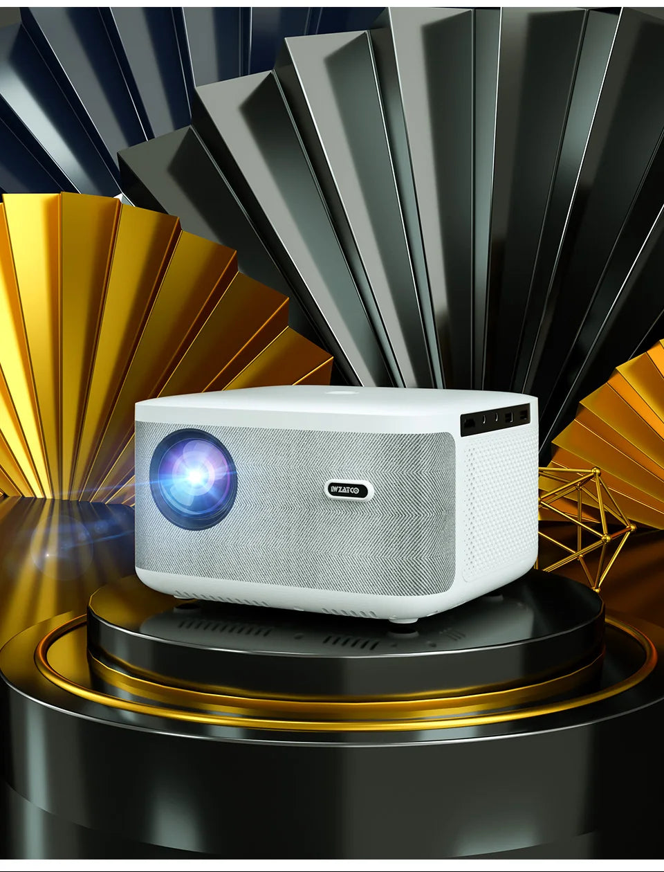 WZATCO A20 Digital Focus 32GB Smart Android WIFI Full HD 1920*1080P LED Projector Video Proyector Home Theater Cinema LCD Beamer