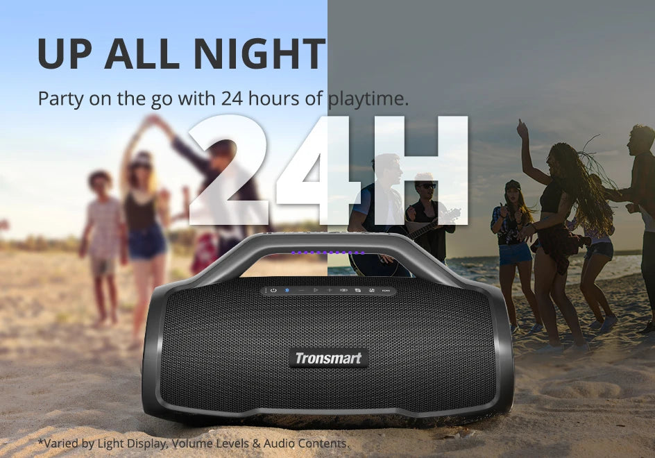 Tronsmart Bang Max Speaker Bluetooth Speaker with 130W, 3 Way Sound System, Sync Up 100+ Speakers, APP Control, Guitar/Mic Input