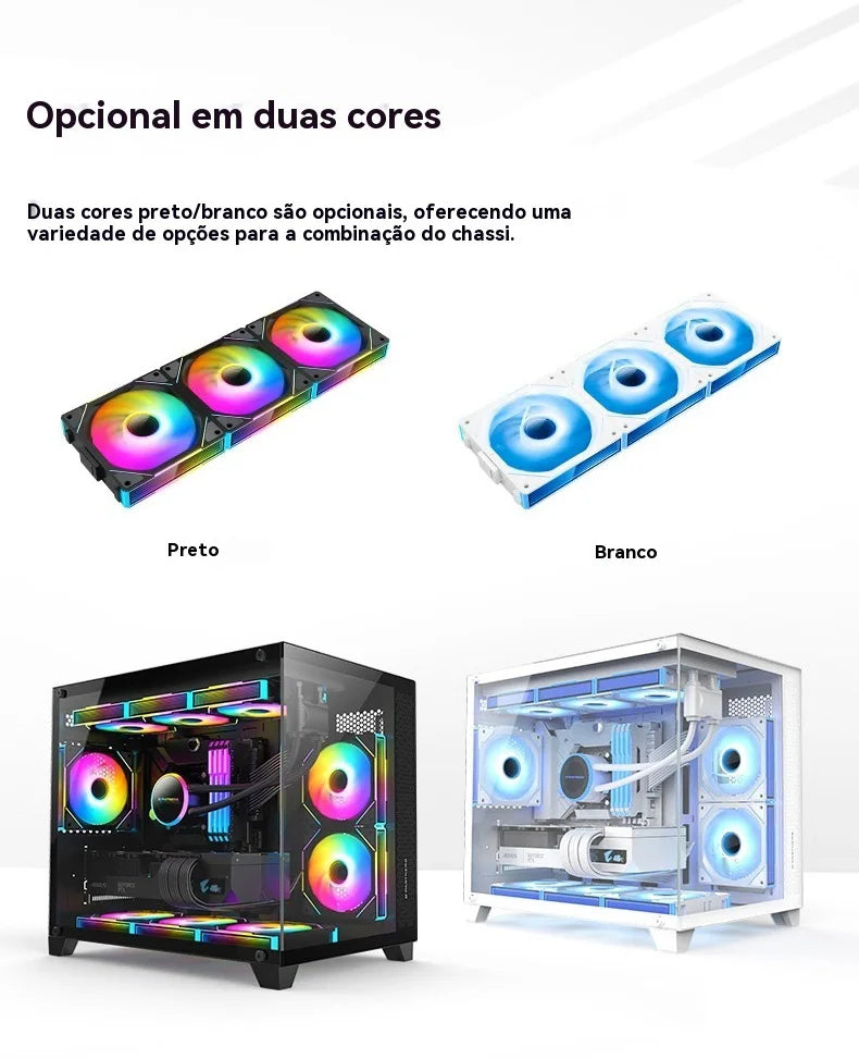 TEUCER JM-1 Ventilator computer case 120mm 3in1 800-2000rpm 12V/4pin PWM chassis noise water cooling fan