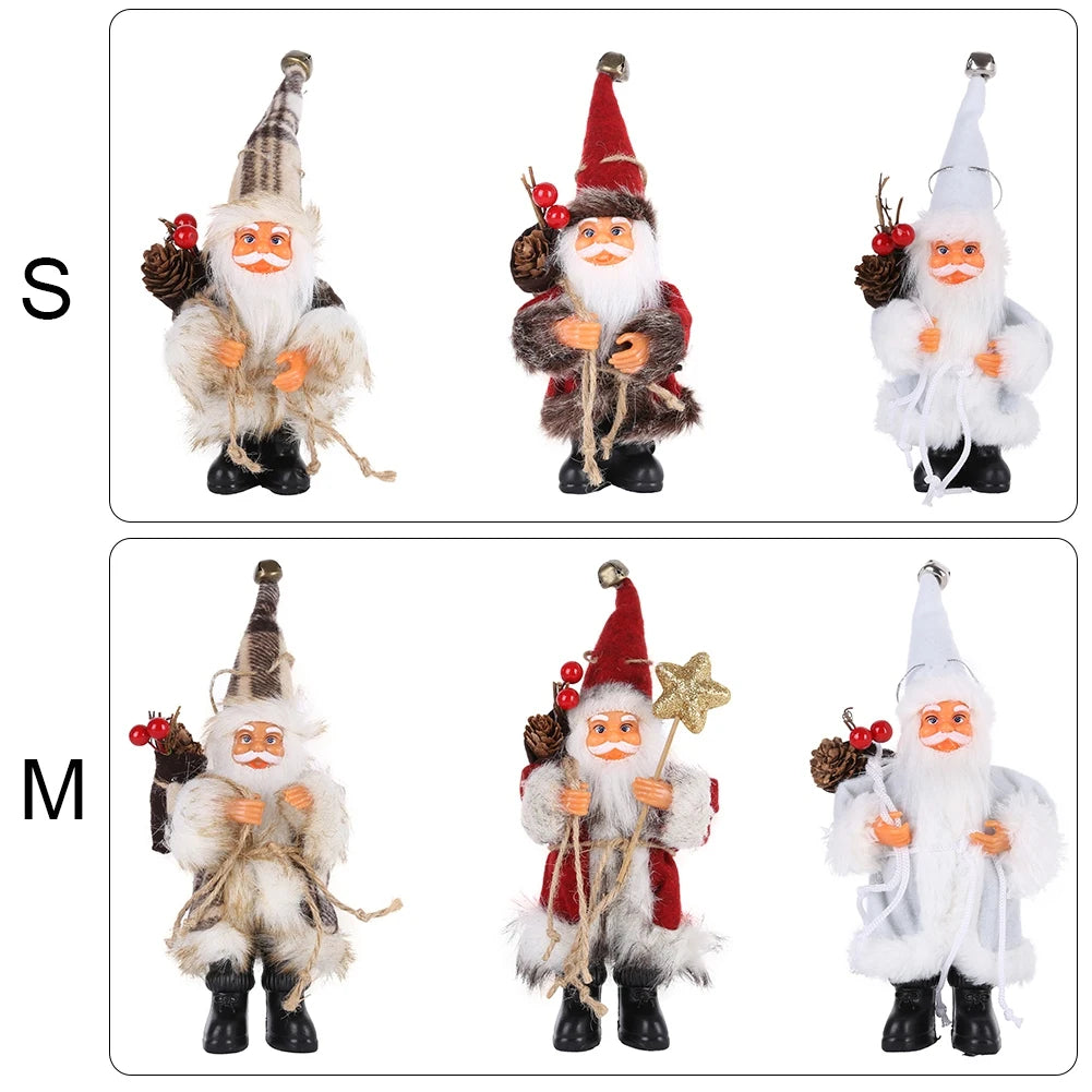 1PC Santa Claus Doll Decoration Christmas Pendant Happy Christmas Tree Decoration Home Children's Gift Noel Gift Natal