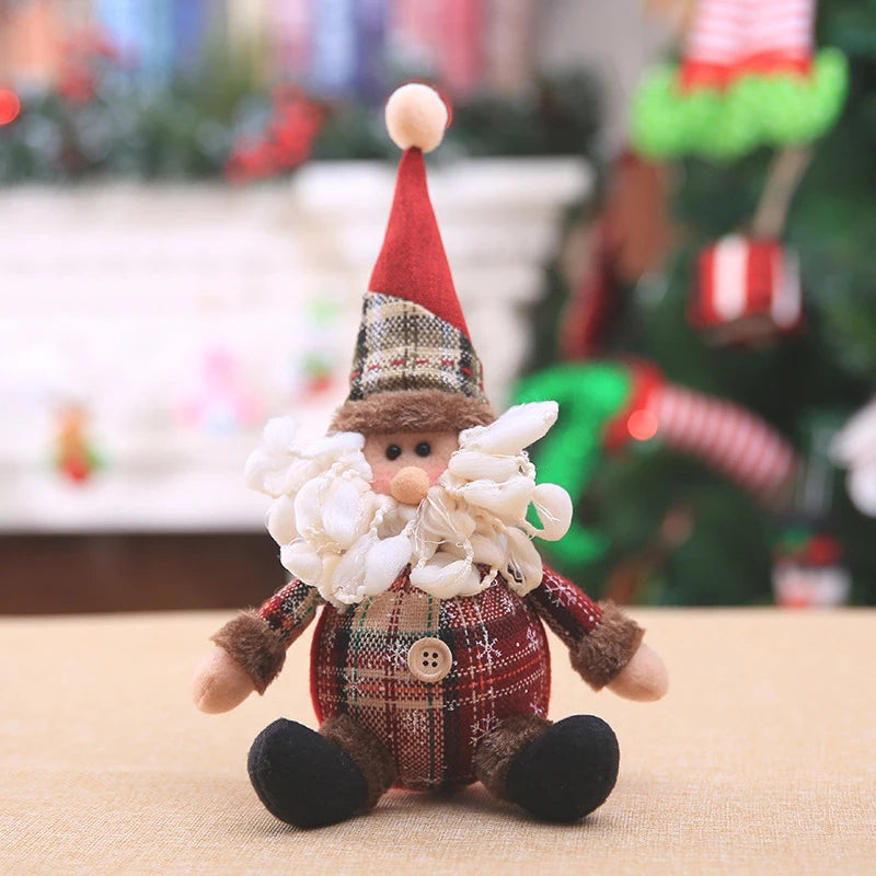Santa Claus Christmas Doll Merry Christmas Decorations For Home Elk Christmas Ornaments Xmas Tree Decoration Navidad Natal Gifts