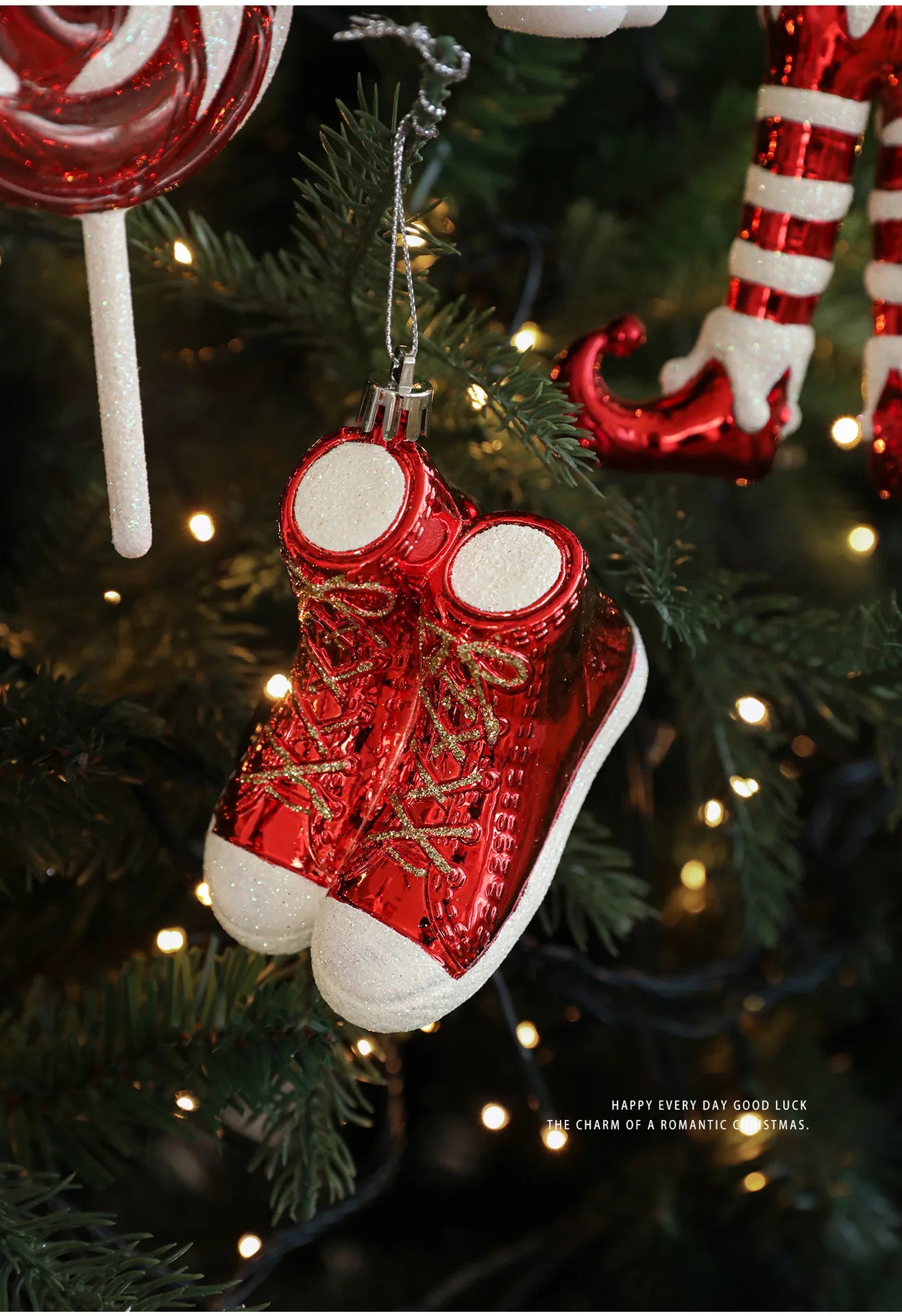 Christmas Tree Ornaments Hanging Pendant Canes Lollipop Balls Santa Claus Navidad Natal Noel Christmas Pendant Decorations