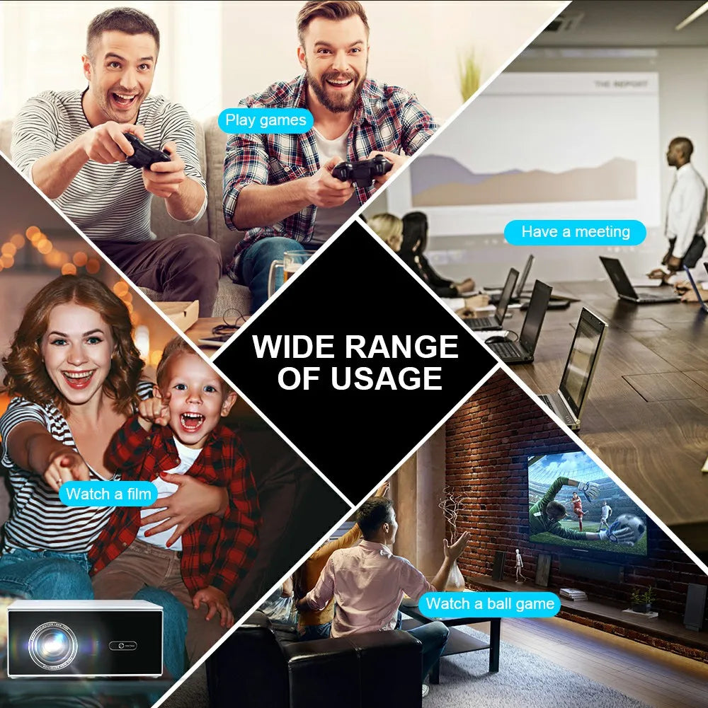 ThundeaL Portable Projector TDA7W Android 13 WiFi for 2K 4K Full HD 1080P 3D Projetor Home Cinema Video Beam Projector 2G 32G