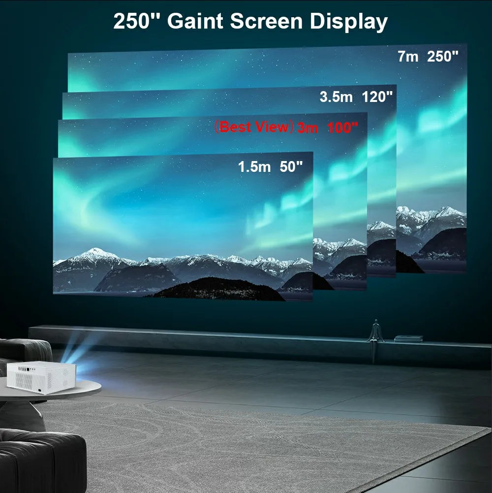 ThundeaL Portable Projector TDA7W Android 13 WiFi for 2K 4K Full HD 1080P 3D Projetor Home Cinema Video Beam Projector 2G 32G