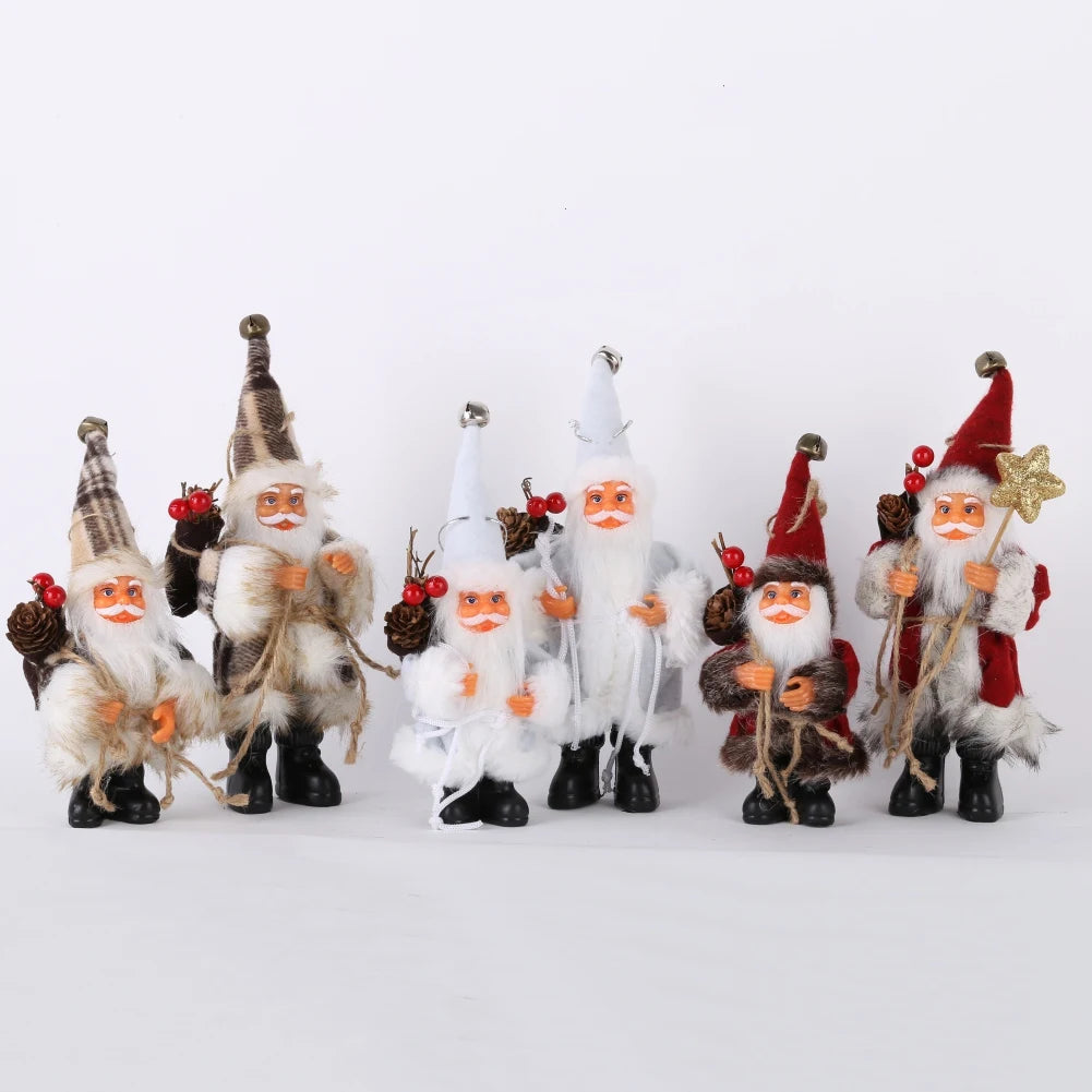 1PC Santa Claus Doll Decoration Christmas Pendant Happy Christmas Tree Decoration Home Children's Gift Noel Gift Natal