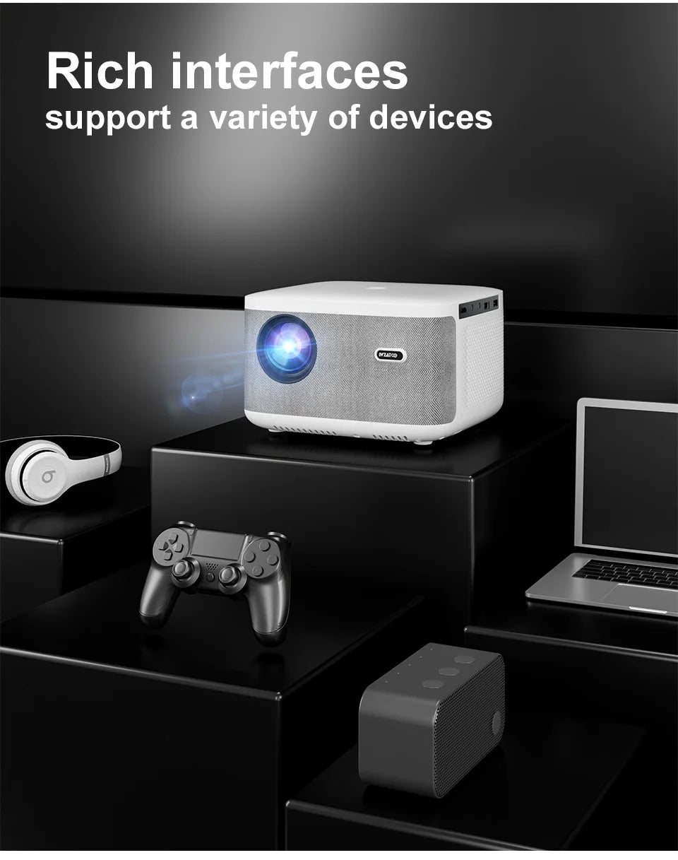 WZATCO A20 Digital Focus 32GB Smart Android WIFI Full HD 1920*1080P LED Projector Video Proyector Home Theater Cinema LCD Beamer