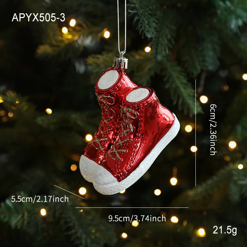 Christmas Tree Ornaments Hanging Pendant Canes Lollipop Balls Santa Claus Navidad Natal Noel Christmas Pendant Decorations