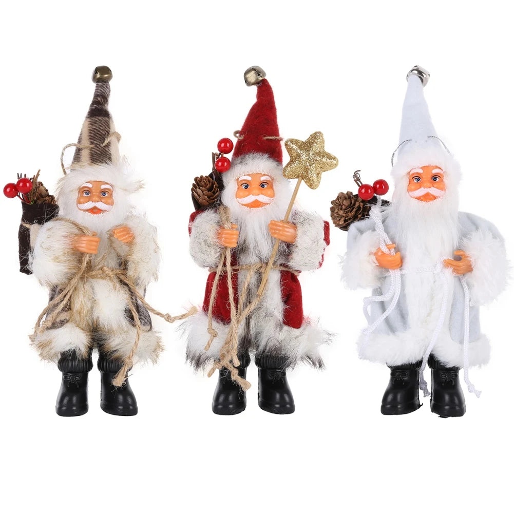 1PC Santa Claus Doll Decoration Christmas Pendant Happy Christmas Tree Decoration Home Children's Gift Noel Gift Natal