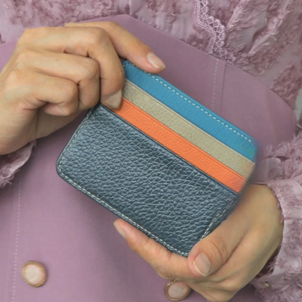 Ultra thin credit card holder, wallet, small business card holder, 6 card slots