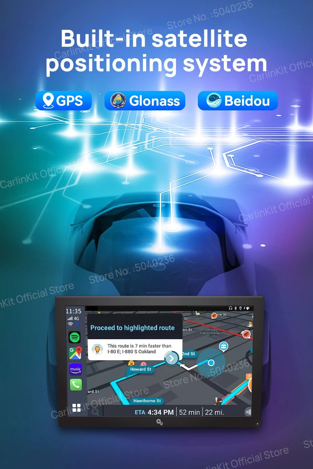 8G+128G Carlinkit CarPlay Ai Box LED Android 13 Wireless Android Auto CarPlay Video TV Box For VW Ford Kia Toyota Honda Benz BYD