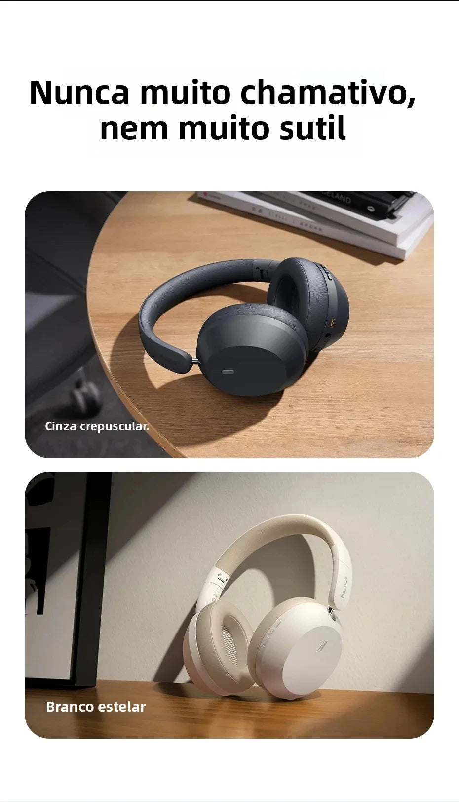 Baseus Bass 35 Max Bluetooth 5.3 Wireless Headphones 40 mm Bass Enhancement Diaphragm 50H