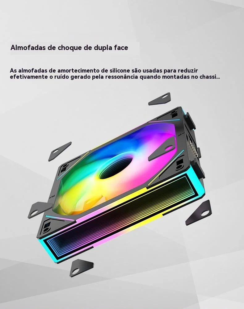 TEUCER JM-1 Ventilator computer case 120mm 3in1 800-2000rpm 12V/4pin PWM chassis noise water cooling fan