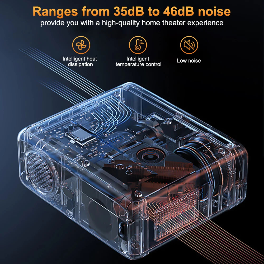 ThundeaL Projector Full Auto HD 1080P WiFi 6 Android TD97 Pro TD97Pro Projector Video Home Movie IOS Smart Phone 3D TV Proyector