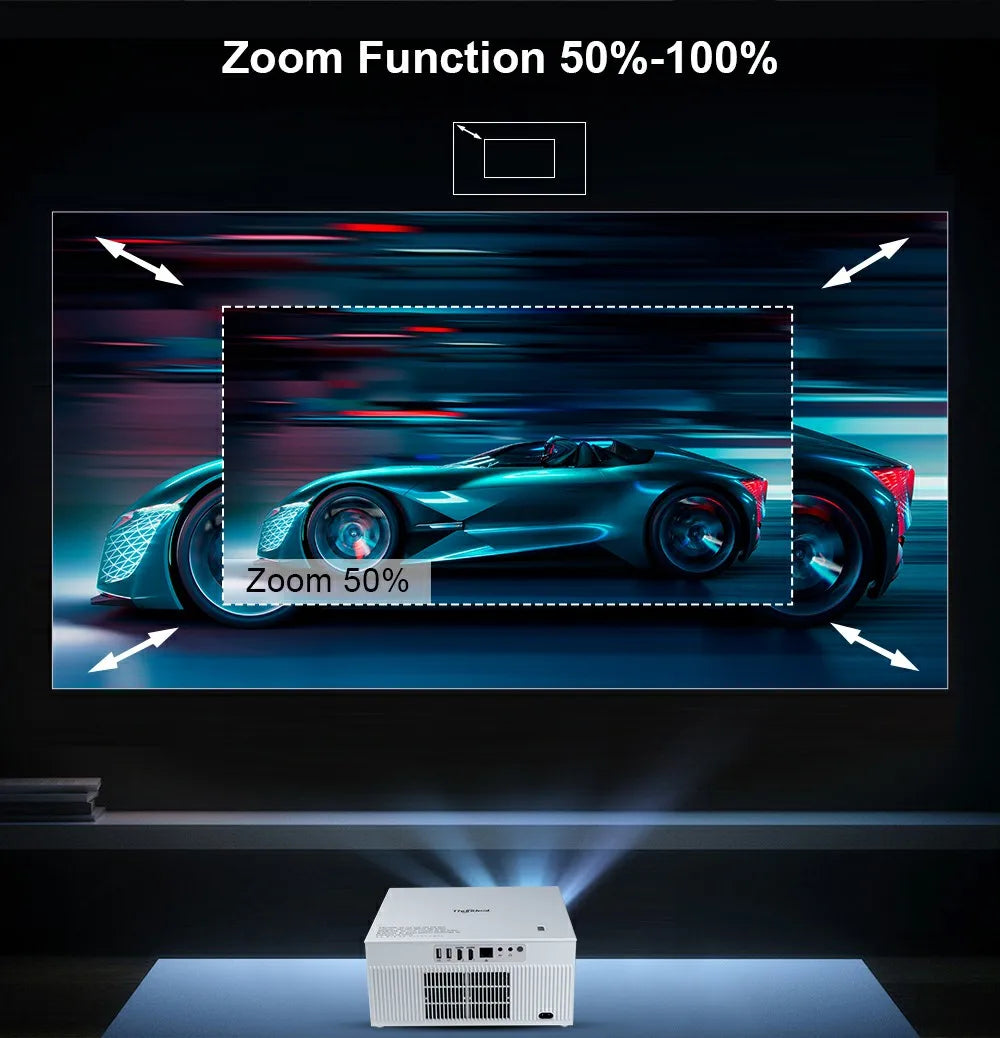 ThundeaL Portable Projector TDA7W Android 13 WiFi for 2K 4K Full HD 1080P 3D Projetor Home Cinema Video Beam Projector 2G 32G