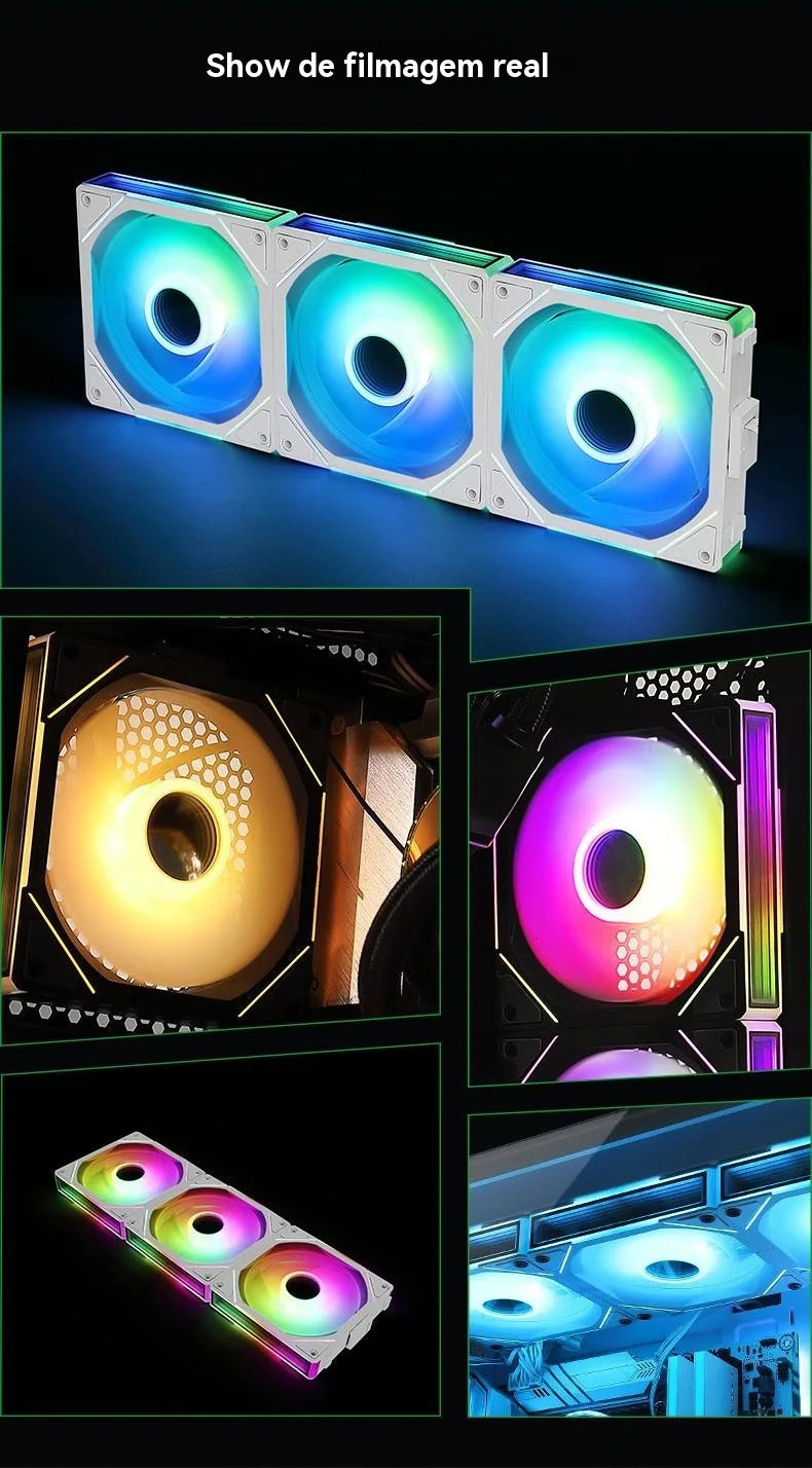 TEUCER JM-1 Ventilator computer case 120mm 3in1 800-2000rpm 12V/4pin PWM chassis noise water cooling fan