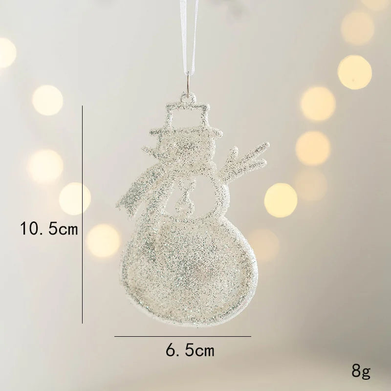 Christmas Tree Hanging Pendant Christmas  Decoration Pendant Xmas Deer Angel Girl Pentacle Pendant Merry Christmas 2023 natal