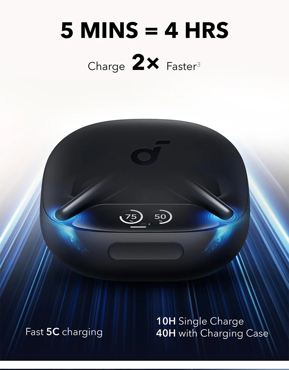 Soundcore by Anker Liberty 4 Pro Noise Cancelling Wireless Earbuds Earphone Bluetooth Wireless Bluetooth Earphones Headphones