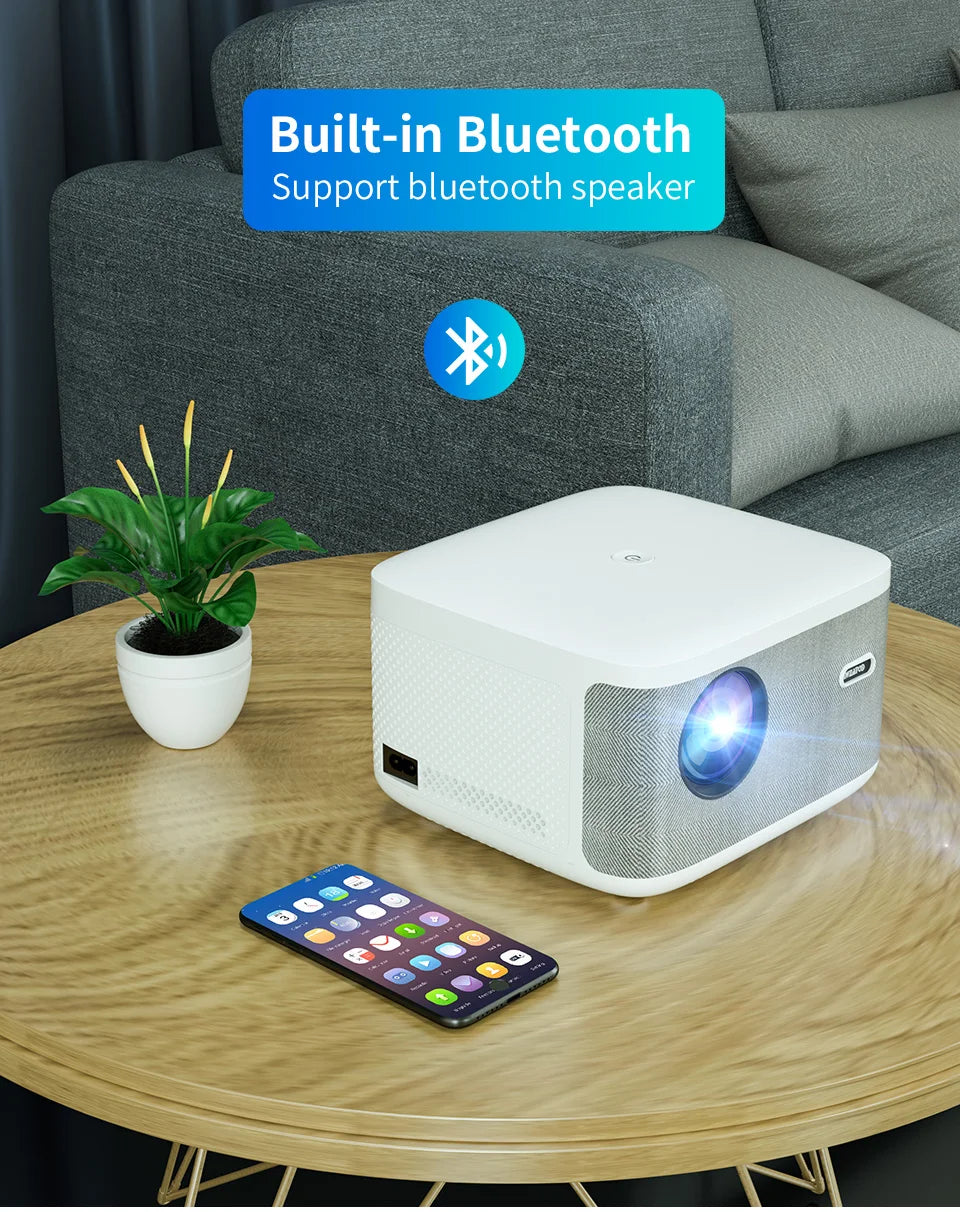 WZATCO A20 Digital Focus 32GB Smart Android WIFI Full HD 1920*1080P LED Projector Video Proyector Home Theater Cinema LCD Beamer