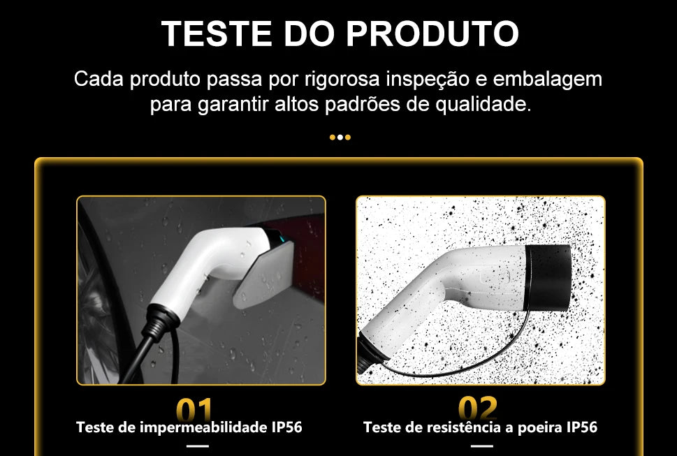 TAYNIU Electric Car Charger 3.5KW 7KW with APP Portable EV Charger Type 2 16A 80V-260V BR Plug Charging Cable 5M for all EVs