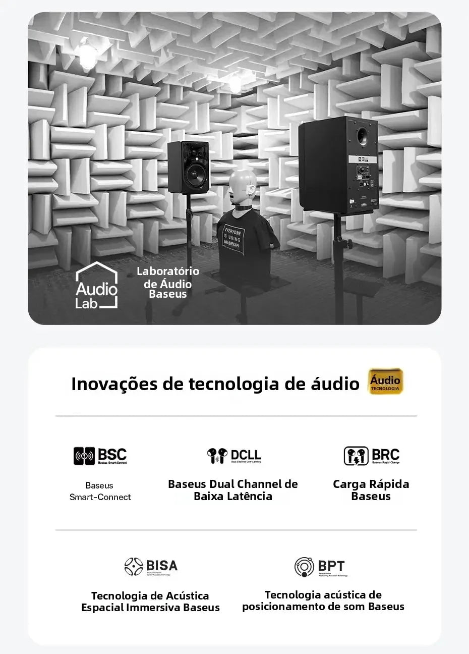 Baseus Bass 35 Max Bluetooth 5.3 Wireless Headphones 40 mm Bass Enhancement Diaphragm 50H