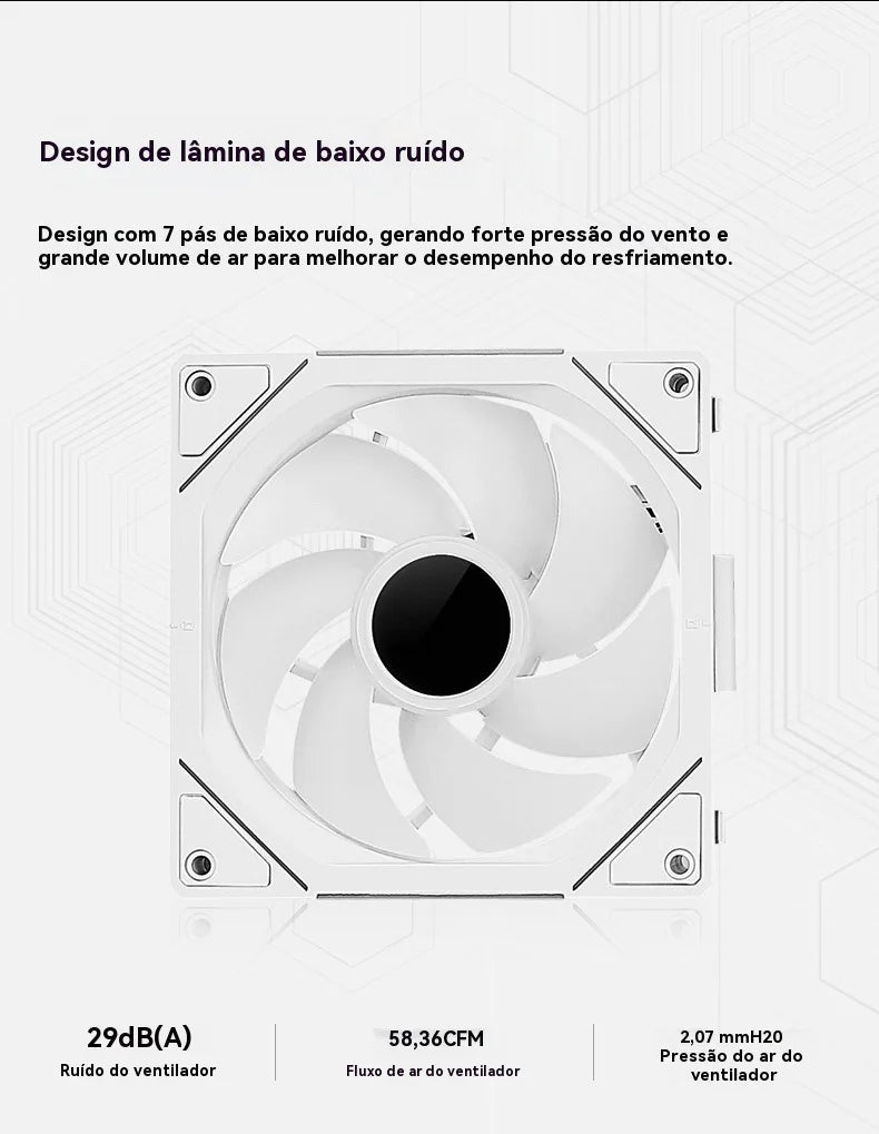 TEUCER JM-1 Ventilator computer case 120mm 3in1 800-2000rpm 12V/4pin PWM chassis noise water cooling fan