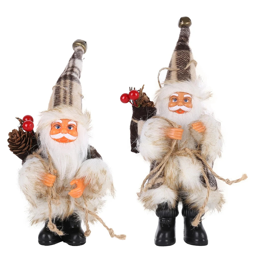 1PC Santa Claus Doll Decoration Christmas Pendant Happy Christmas Tree Decoration Home Children's Gift Noel Gift Natal