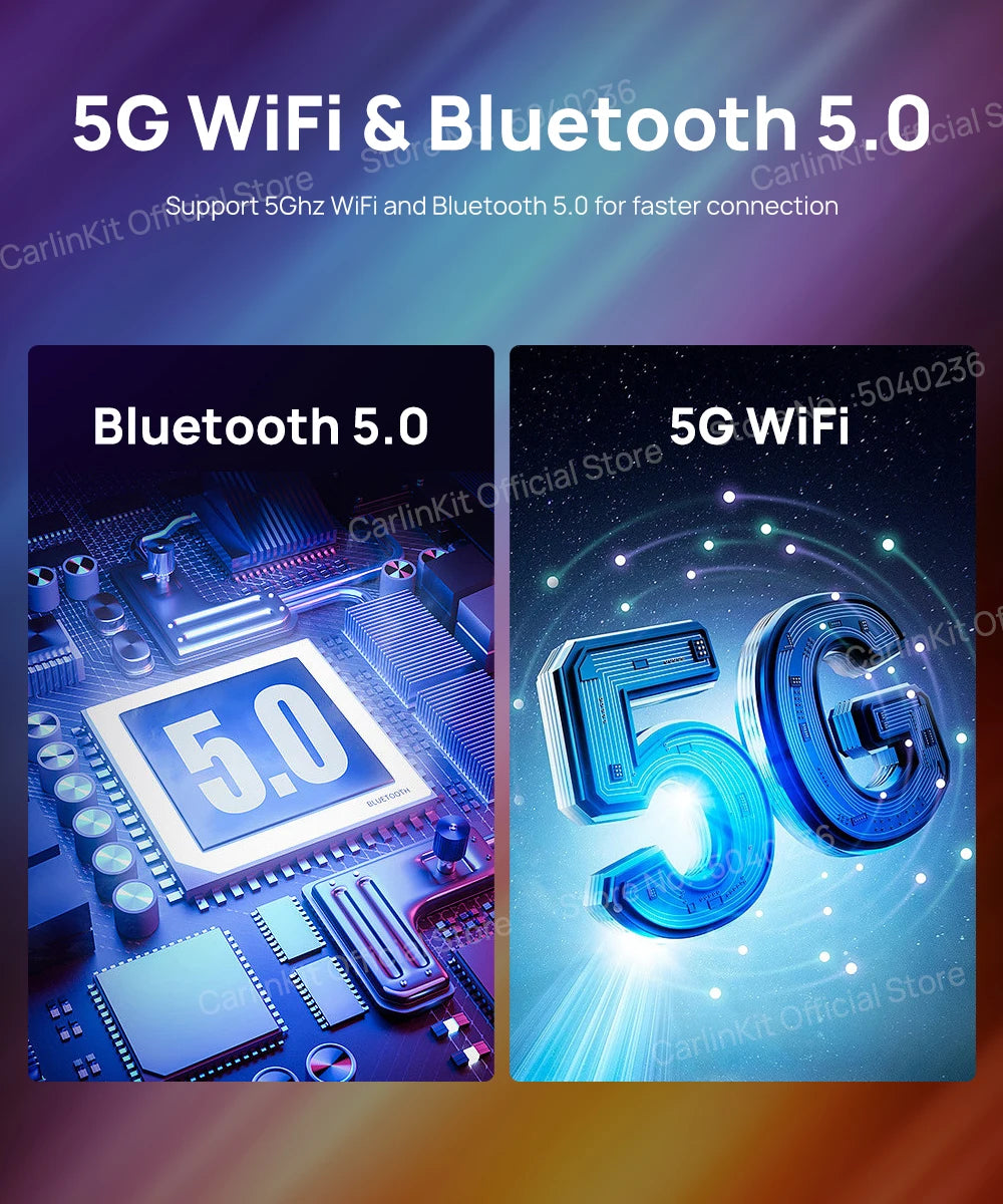 8G+128G Carlinkit CarPlay Ai Box LED Android 13 Wireless Android Auto CarPlay Video TV Box For VW Ford Kia Toyota Honda Benz BYD