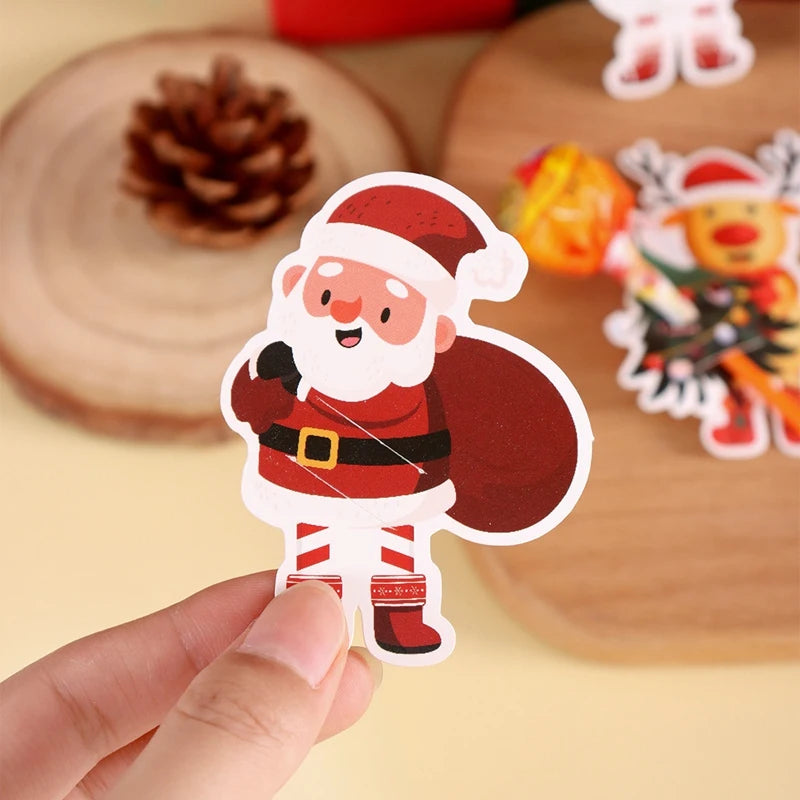Santa Claus Lollipop Holder Cards 2025 Merry Christmas Decorations Lollipop Candy Gifts Packaging Christmas Gifts Navidad Natal
