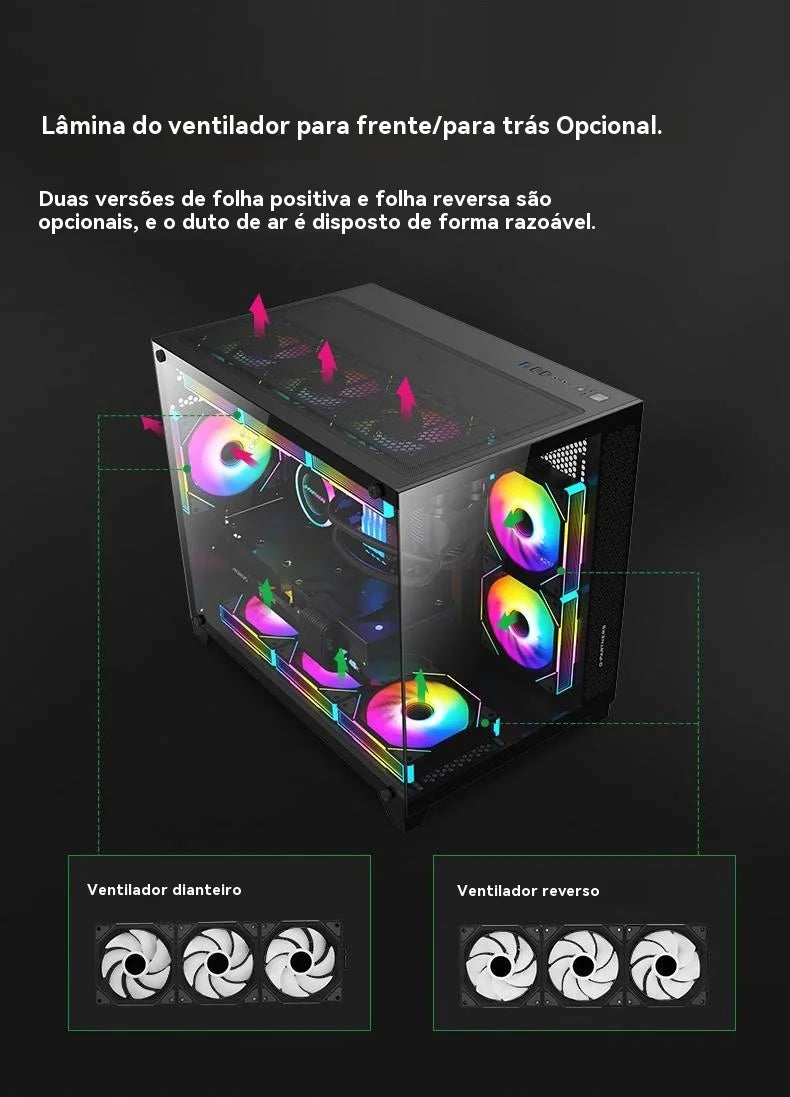 TEUCER JM-1 Ventilator computer case 120mm 3in1 800-2000rpm 12V/4pin PWM chassis noise water cooling fan