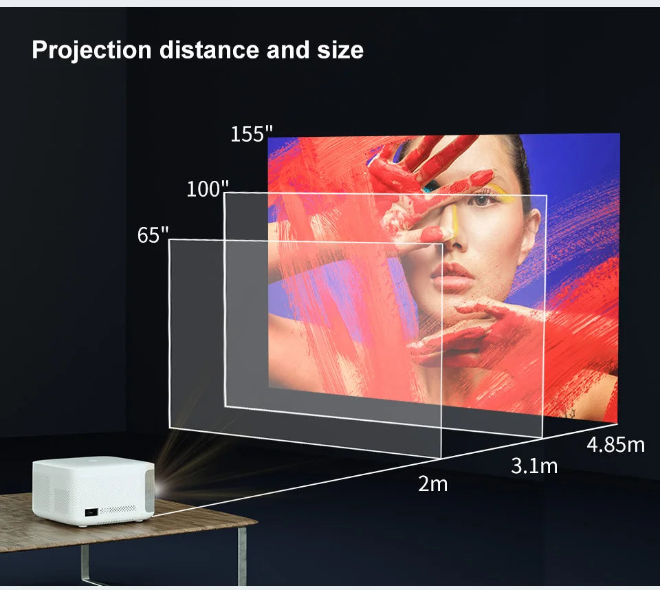 WZATCO A20 Digital Focus 32GB Smart Android WIFI Full HD 1920*1080P LED Projector Video Proyector Home Theater Cinema LCD Beamer