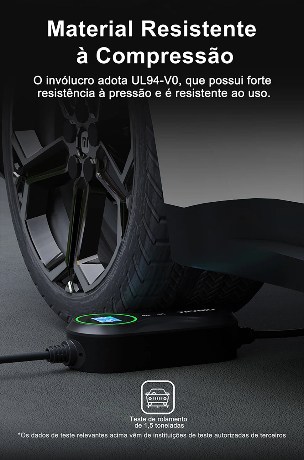 TAYNIU Electric Car Charger 3.5KW 7KW with APP Portable EV Charger Type 2 16A 80V-260V BR Plug Charging Cable 5M for all EVs