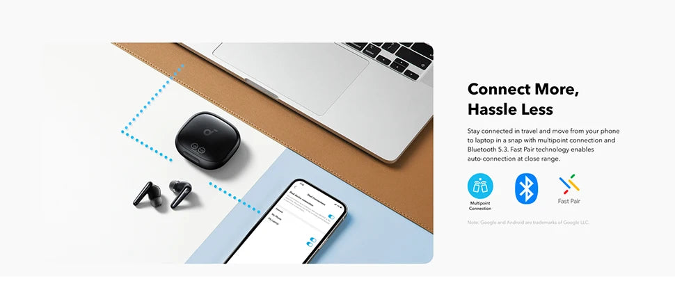 Soundcore by Anker Liberty 4 Pro Noise Cancelling Wireless Earbuds Earphone Bluetooth Wireless Bluetooth Earphones Headphones