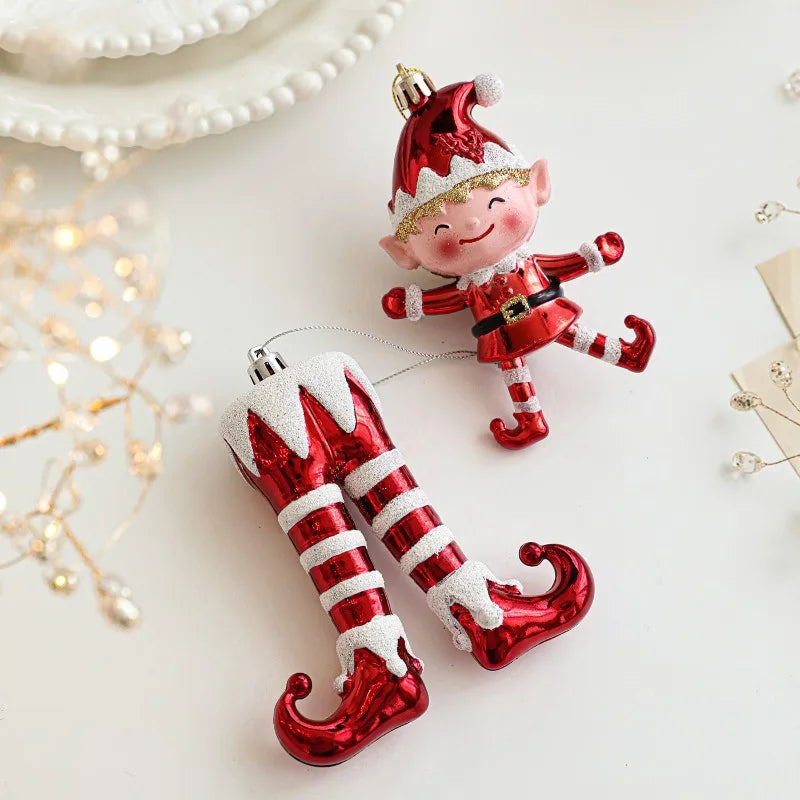 Christmas Tree Ornaments Hanging Pendant Canes Lollipop Balls Santa Claus Navidad Natal Noel Christmas Pendant Decorations