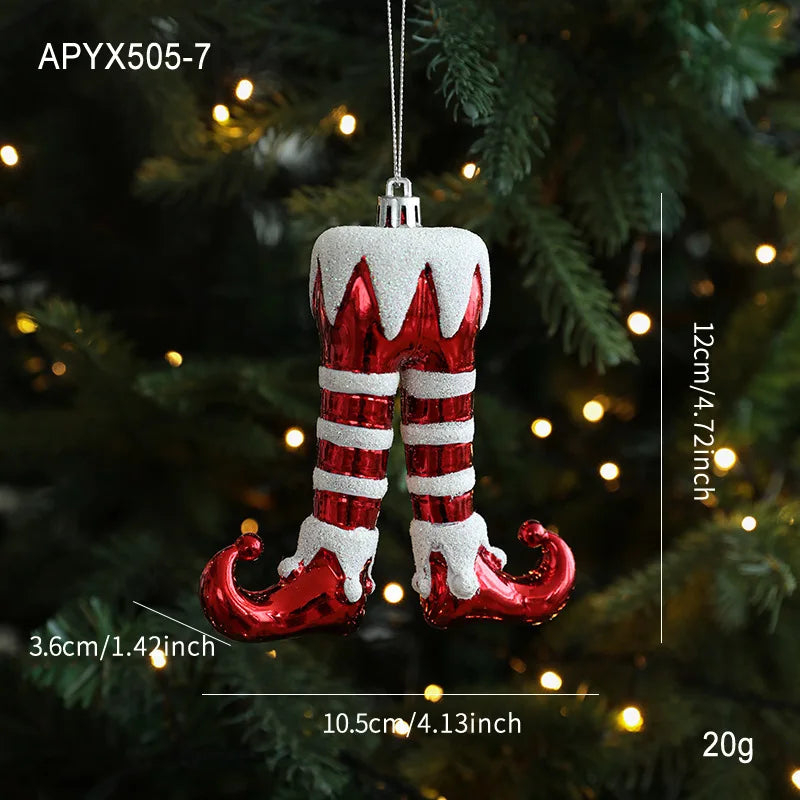 Christmas Tree Ornaments Hanging Pendant Canes Lollipop Balls Santa Claus Navidad Natal Noel Christmas Pendant Decorations