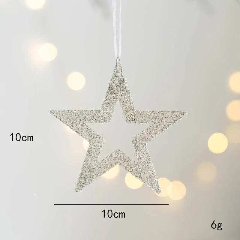 Christmas Tree Hanging Pendant Christmas  Decoration Pendant Xmas Deer Angel Girl Pentacle Pendant Merry Christmas 2023 natal