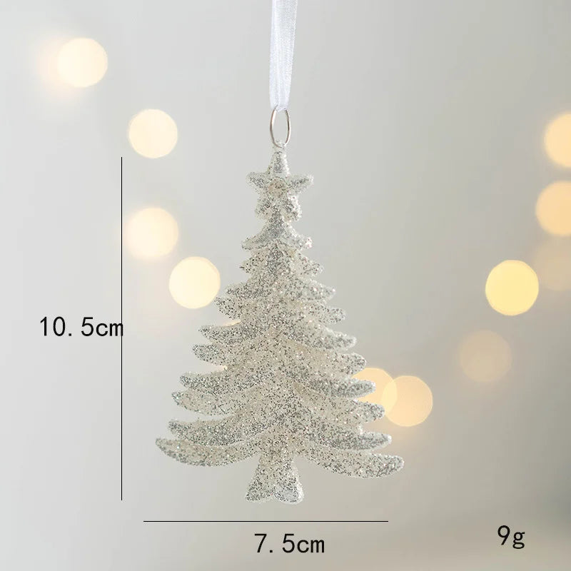 Christmas Tree Hanging Pendant Christmas  Decoration Pendant Xmas Deer Angel Girl Pentacle Pendant Merry Christmas 2023 natal