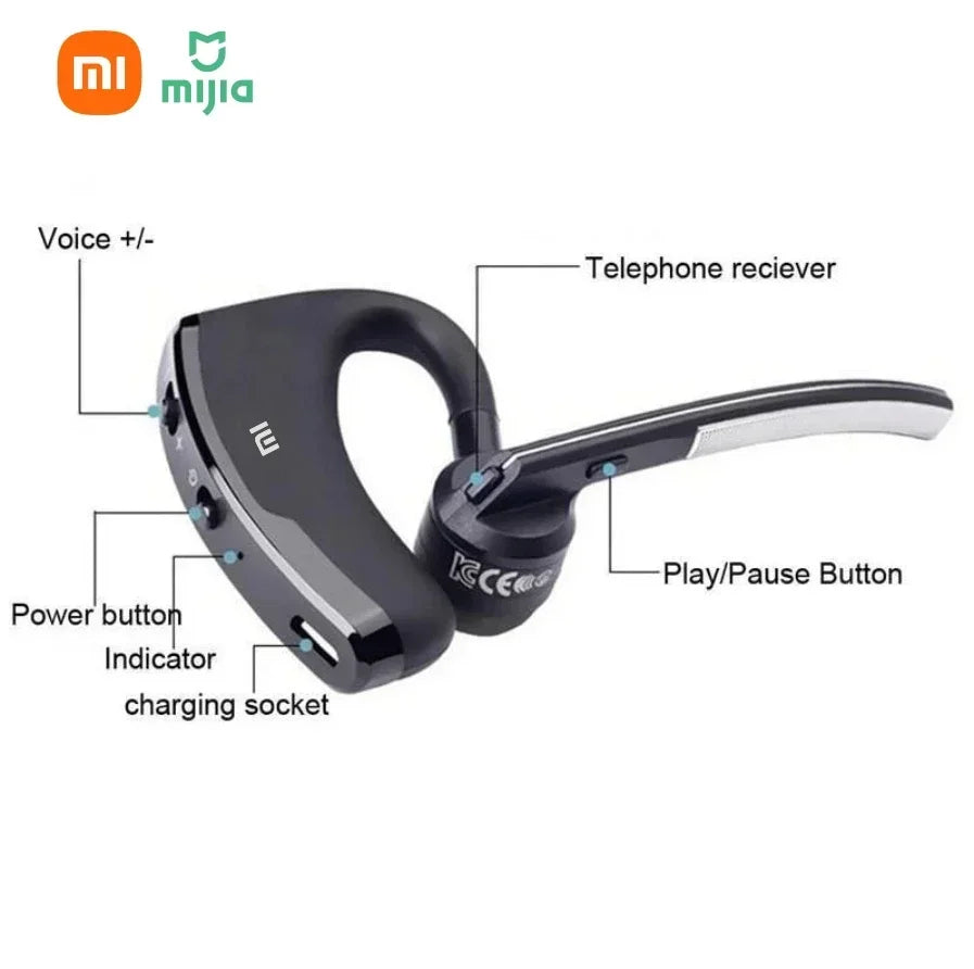 Xiaomi Business Wireless Single Ear Bluetooth 5.3 Earphones V8 TWS In Ear HiFi Mini Hands Free Car Call Earphones