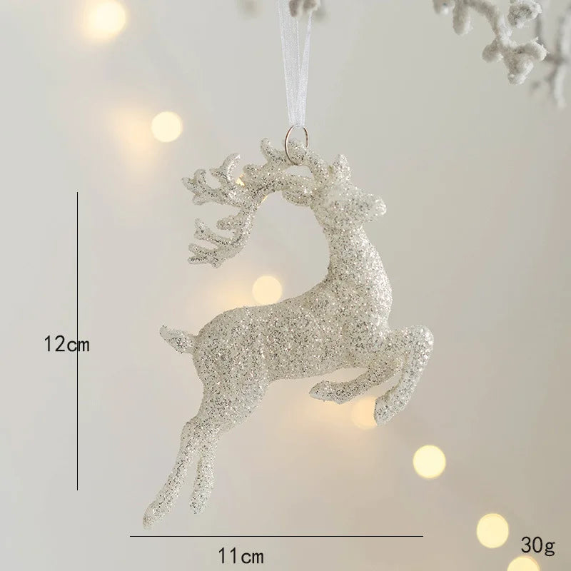 Christmas Tree Hanging Pendant Christmas  Decoration Pendant Xmas Deer Angel Girl Pentacle Pendant Merry Christmas 2023 natal