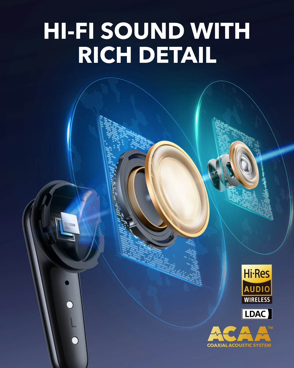 Soundcore by Anker Liberty 4 Pro Noise Cancelling Wireless Earbuds Earphone Bluetooth Wireless Bluetooth Earphones Headphones