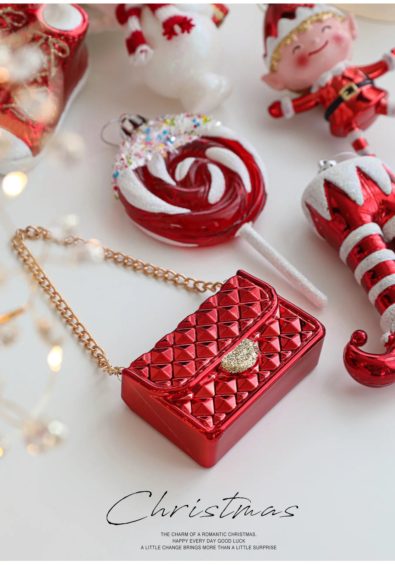 Christmas Tree Ornaments Hanging Pendant Canes Lollipop Balls Santa Claus Navidad Natal Noel Christmas Pendant Decorations