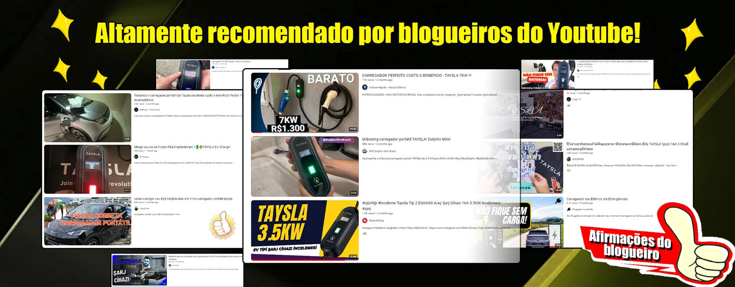 TAYNIU Electric Car Charger 3.5KW 7KW with APP Portable EV Charger Type 2 16A 80V-260V BR Plug Charging Cable 5M for all EVs