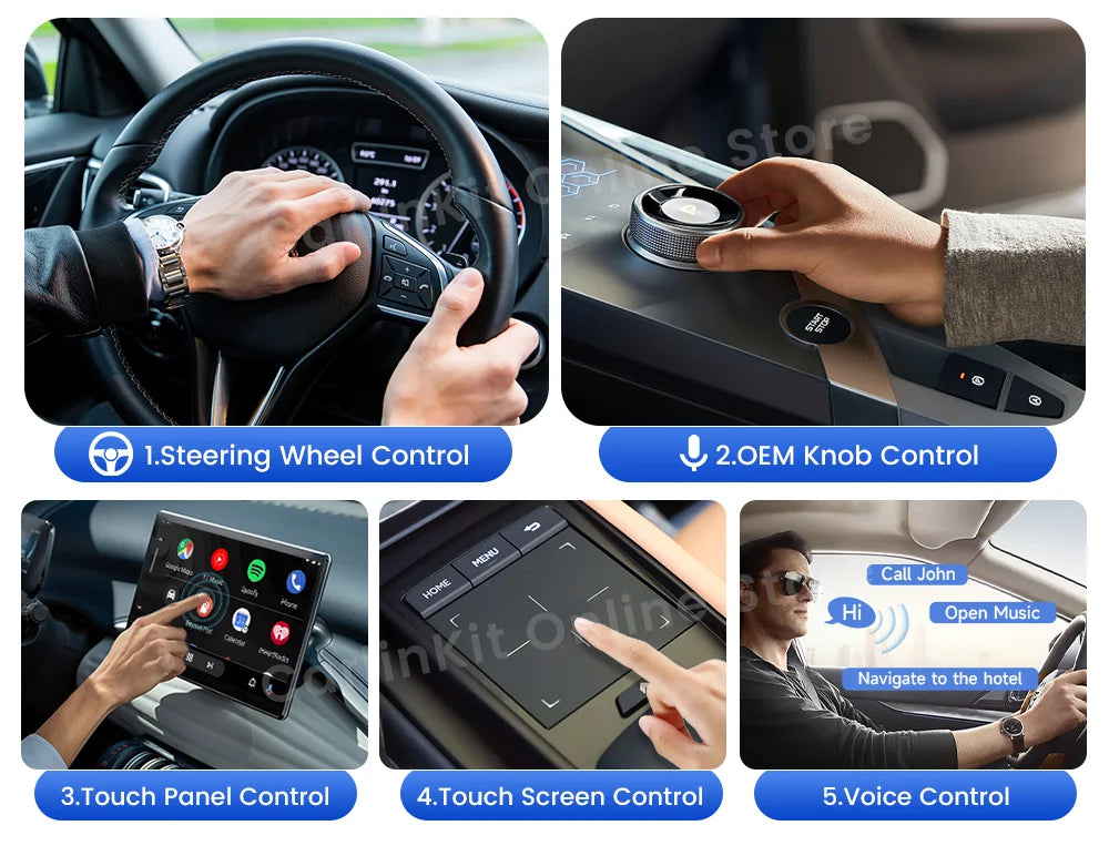 Carlinkit Android 13 Tv Box 6225 LED Wireless Android Auto CarPlay Wireless Adapter Support Youtube Netfilx IPTV Spotify GPS