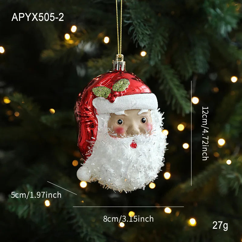 Christmas Tree Ornaments Hanging Pendant Canes Lollipop Balls Santa Claus Navidad Natal Noel Christmas Pendant Decorations