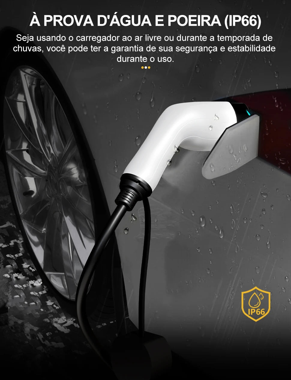 TAYNIU Electric Car Charger 3.5KW 7KW with APP Portable EV Charger Type 2 16A 80V-260V BR Plug Charging Cable 5M for all EVs