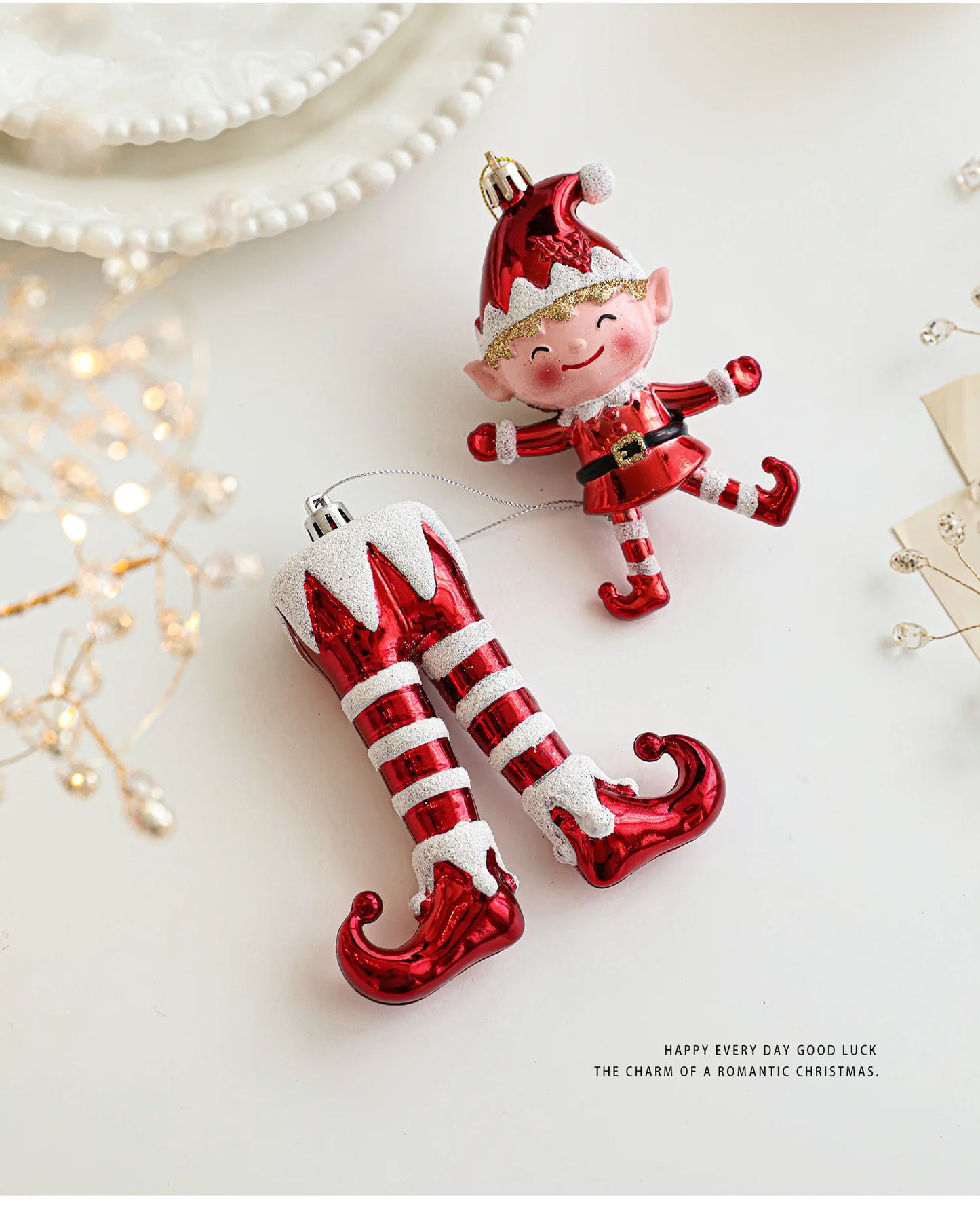 Christmas Tree Ornaments Hanging Pendant Canes Lollipop Balls Santa Claus Navidad Natal Noel Christmas Pendant Decorations